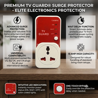 Protecteur de surtension professionnel 220V 13A pour réfrigérateur, climatiseur, téléviseur/AVS - Protection de tension CA