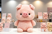 Boneka Babi Pink Plushie Lembut untuk Hadiah Ulang Tahun Anak