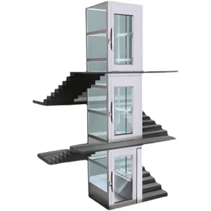 Offre Spéciale 2-5 étages hydraulique/traction intérieur/extérieur ascenseur passager/maison villa ascenseur maison ascenseur pour hôtel