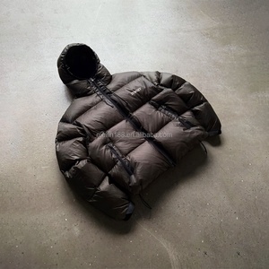 Winter Shiny Designer Puffer <b>Jacket</b> <b>Men</b> High Quality Custom Manufacturer Oversized Windproof Waterproof Zipper Coat Down <b>Jacket</b> - Product Image 3