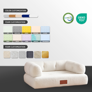 Rutschfeste Memory-Schaum Orthopädische Luxus-Hundesofas Kissen Maßgefertigte Wasserdichte Abnehmbare Memory-Schaum Haustier-Katzenbetten - Product Image 5
