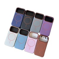 Étui de luxe en cuir PU grain litchi souple avec anneau magnétique et chargement sans fil, antichoc pour iPhone 18 Pro Max 17 16 15 14 13