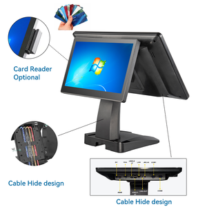 Pantalla táctil de 15,6 pulgadas Monitor dual POS Terminal Computadora Sistema Windows para venta al por menor o caja registradora de hospital POS - Product Image 5