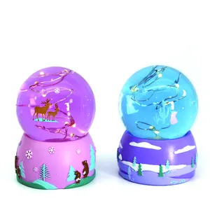 Globo de nieve personalizado de unicornio y caballo, bola de nieve hecha a mano, regalo personalizado