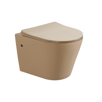 WC suspendu Beige Marron Couleur Gris P Piège à eau Placard sans monture Toilettes murales