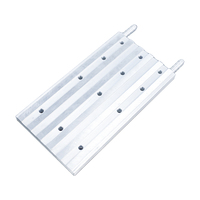 Plaque de refroidissement en aluminium OCOCOO, à ailettes rainurées usinées sur mesure, pour liquide de refroidissement, transfert de chaleur élevé, pour CPU de bureau, pour la mise à niveau DIY