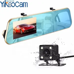 Yikoo OEM Espejo Retrovisor Camara 4.3インチHd 1080P Car Video Dvr Rearview Mirror Car Camera