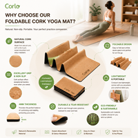 Matras Yoga Ramah Lingkungan dari Gabus dan Karet Alami Anti Selip untuk Rumah, Gym, dan Studio Pilates