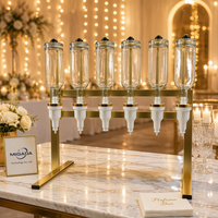 Distributeur de parfum à 6 têtes pour magasin, pour huiles essentielles dorées, 6 bouteilles de 500 ml en verre, machines de remplissage pour mariages