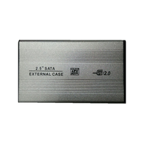 Boîtier en aluminium Portable USB 2.0 2.5 pouces pour adaptateur HDD/SDD SATA avec câble ordinateur portable usage externe matériau métallique boîtier SSD