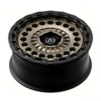 Jantes en alliage d'aluminium ZO Z-409 6061-T6 bronze noir de 17 à 22 pouces, style Beadlock tout-terrain, 5x127 6x139.7 pour camions et SUV