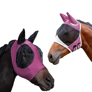 Melhor Super Comfort Starchy Fitting Horse Fly Máscaras para cavalos com orelhas e nariz - Product Image 1