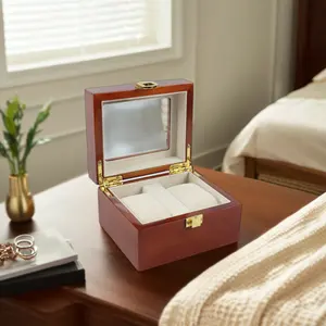लक्जरी कस्टम लोगो भंडारण मामलों प्रदर्शन लकड़ी घड़ी बक्से उपहार पैकेजिंग बॉक्स घड़ियों