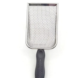 <span class=keywords><strong>Paletta</strong></span> <span class=keywords><strong>per</strong></span> <span class=keywords><strong>lettiera</strong></span> in acciaio inossidabile con manico lungo pala profonda - Product Image 1