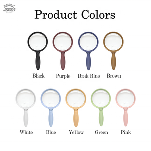 Kính lúp cầm tay có tay cầm phẳng đầy màu sắc, dễ thương, ống kính <span class=keywords><strong>75mm</strong></span> có độ rõ nét cao dành cho trẻ em và học sinh - Product Image 3