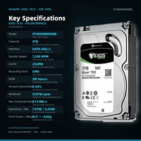 Untuk Seagate Exos 7E10 4TB 7200 RPM SATA 6Gbps 256MB 3.5 Inch Internal HDD ST4000NM000B Server Hard Disk Drive