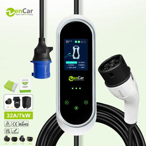 Zencar Smart Portable EV <span class=keywords><strong>Chargeur</strong></span> 32Amp <span class=keywords><strong>Monophasé</strong></span> 7.4kW <span class=keywords><strong>Mobile</strong></span> <span class=keywords><strong>Chargeur</strong></span> De Voiture Électrique Wifi App Control <span class=keywords><strong>Type</strong></span> 1 <span class=keywords><strong>Type</strong></span> <span class=keywords><strong>2</strong></span> GBT Plug - Product Image 1
