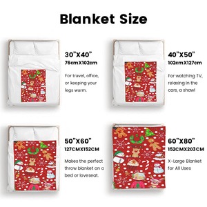 Dropshipping Tùy Chỉnh Mềm Mại Thoáng Khí Sang Trọng Giáng Sinh Du Lịch Flannel Chăn Cho Trang Trí Nội Thất Ghế Sofa Giường Dày Ấm Chăn - Product Image 6