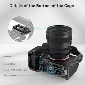 Smallrig ชุดเคสกล้องแบบเต็มตัวสำหรับ Sony Alpha7rV / Alpha7 IV / <span class=keywords><strong>A7rIV</strong></span> / Alpha7SIII / Alpha 1 -3667b - Product Image 4