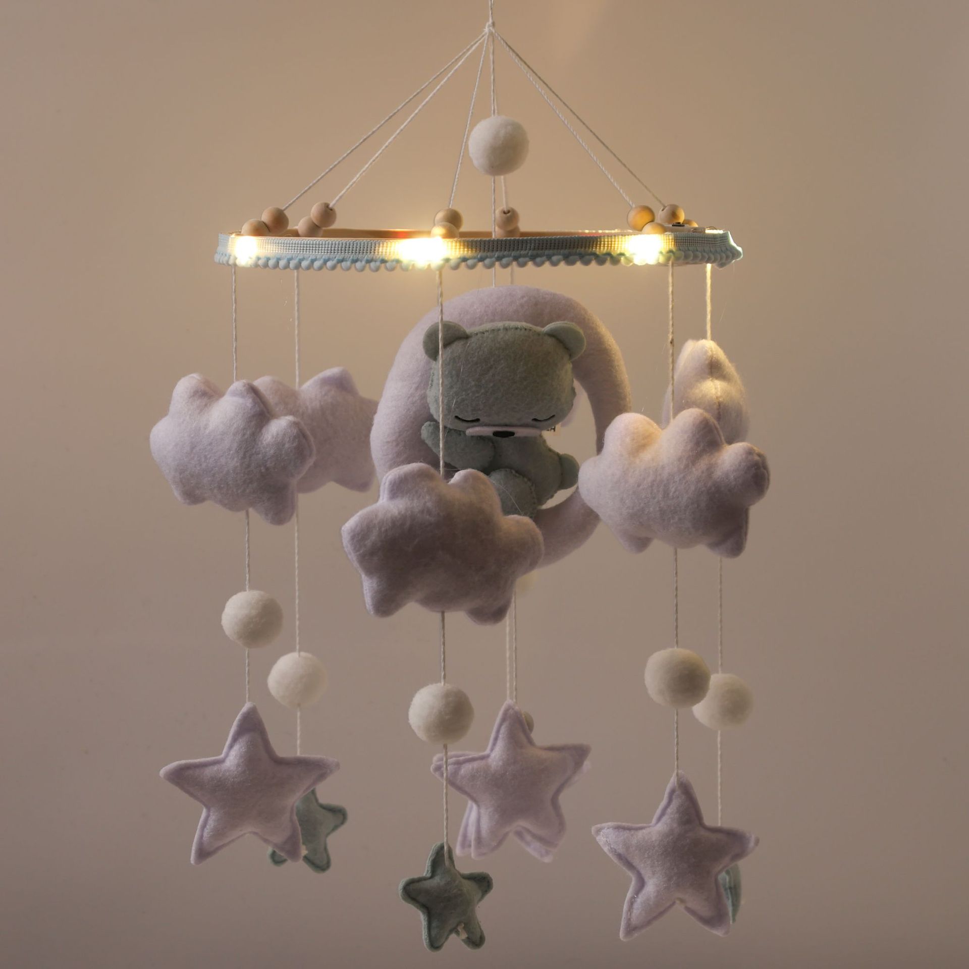 Blue moon bear with lamp