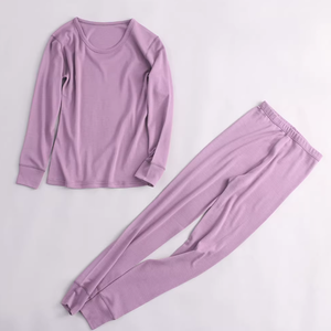 <span class=keywords><strong>Ensemble</strong></span> de sous-vêtements thermiques en laine mérinos pour femmes, manches longues, respirant, séchage rapide, antibactérien, écologique, couche de base pour l'hiver - Product Image 2