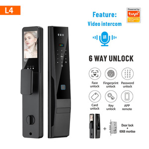 قفل باب ذكي بكاميرا تويا يعمل بالواي فاي مع التحكم عبر SDK IP، يدعم التعرف على الوجه وكلمة المرور وبصمة الإصبع والبطاقة الرئيسية للمنازل والفنادق والشقق والأماكن العامة - Product Image 3