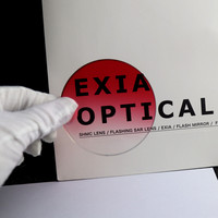 EXIA M3A 1,61 Gafas de sol Lente Gradiente rojo 75mm SHMC UV400 Revestimiento verde Anti-Impacto