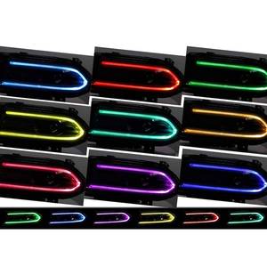 SET RGB TYPE LED Headlight para Dodge Charger 2015 - 2020 Modelos halógenos High BEAM LOW BEAM TURN SINGLS RUNNING headlamp ASSY - Product Image 3