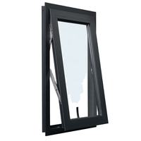 Fenêtre à auvent en aluminium certifiée CE, à ouverture par le haut, insonorisée, double vitrage Low-E, étanche, pour hôtels et commerces