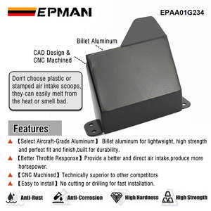 Pelindung Panas Aluminium EPMAN untuk BMW M2 M3 M4 Seri 1 2 <span class=keywords><strong>3</strong></span> 4 F30 320 F80 F82 N20 Cold Air Scoops Intake EPAA01G234 - Product Image 4
