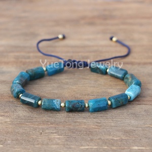 Pulsera <span class=keywords><strong>de</strong></span> Piedras Preciosas Naturales Hechas a Mano para Mujer, Ajustable, con Baño <span class=keywords><strong>de</strong></span> Oro <span class=keywords><strong>de</strong></span> 18k sobre <span class=keywords><strong>Acero</strong></span> <span class=keywords><strong>Inoxidable</strong></span>, Estilo Boho, Venta al Por Mayor - Product Image 6