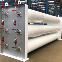Contenedor Jumbo Skid para Tubos de Aire Comprimido H2 CNG Helio, Precio Directo de Fábrica