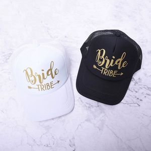 Ensemble de casquettes de baseball brodées BRIDE TRIBE, chapeaux de fête nuptiale pour la mariée et les demoiselles d'honneur, idées de cadeaux pour la fête de mariage, fournitures et cadeaux - Product Image 3