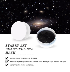 Masque pour les yeux Starry Sky, magnifique masque pour les yeux en hydrogel noir pailleté pour réduire les <span class=keywords><strong>cernes</strong></span> et les poches sous les yeux - Product Image 6