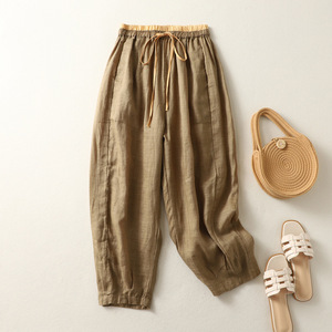 <span class=keywords><strong>Pantalones</strong></span> Casuales de Mujer de Cintura Alta, Estilo Retro, Holgados y Estilizantes, Nueva Colección Verano 2026, Venta al Por Mayor - Product Image 3