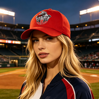 Gorra de béisbol personalizada y cómoda de 6 paneles con parche bordado y visera curva, 100% algodón, compatible con OEM y ODM