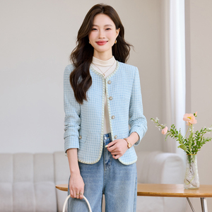 Trajes de negocios formales de limpieza en seco para <span class=keywords><strong>mujer</strong></span> con decoración de botones Entrevistas de oficina Chaquetas de viaje - Product Image 6