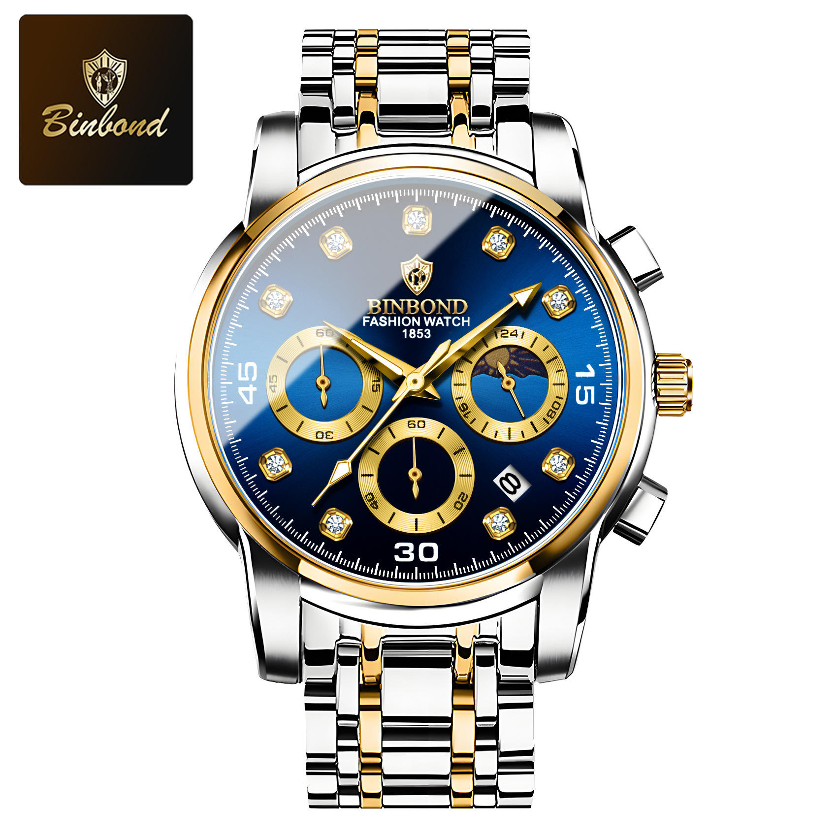 เงินและทอง - น้ำเงิน