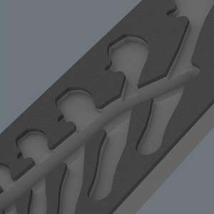 WERA - 05137332001 Inserto de espuma ''6004 Joker Set 1 ''(vacío) 172x30x392mm-EAN 4013288225511 TALLERES RODANTES BANDEJAS VACÍAS - Product Image 3