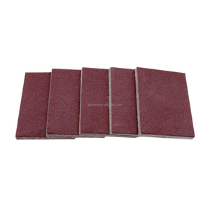 Giấy nhám chung 100x75mm vuông màu đỏ Oxit nhôm mài mòn giấy nhám Velcro cho Sander đánh bóng gỗ - Product Image 5