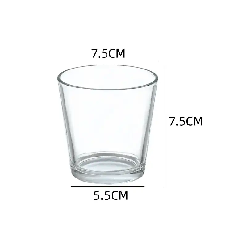 Candele Votive nordiche vaso di vetro borosilicato trasparente tazze di candela non profumate Decorative per centrotavola matrimonio cena