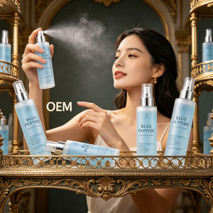 Spray Facial de Péptidos Azules, Set de Regalo con Bruma Refrescante Portátil, Nutre la Piel Opaca, Textura de Fácil Aplicación, Ideal para las Fiestas - Product Image 1
