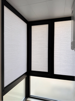 Ventana corrediza de aluminio personalizada con persianas integradas, insonorizada, con aislamiento térmico y doble vidrio templado