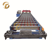 Machine de formage de rouleaux de tuiles métalliques vernissées de haute qualité à livraison rapide pour les acheteurs étrangers