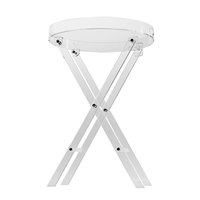 Table basse en acrylique transparente sur mesure, support de présentation durable, écologique et artisanal