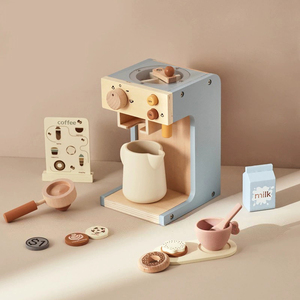Set Giocattolo <span class=keywords><strong>Cucina</strong></span> per Bambini in Stile Nordico, Macchina del Caffè in <span class=keywords><strong>Legno</strong></span>, Giocattoli di Simulazione <span class=keywords><strong>Cucina</strong></span> e Cibo - Product Image 6