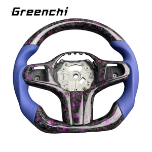 <span class=keywords><strong>Volante</strong></span> Deportivo Personalizado de Fibra de Carbono Forjada en Color Morado para BMW G20 G28 <span class=keywords><strong>G29</strong></span> G30 G32 G38 G11 - Product Image 1