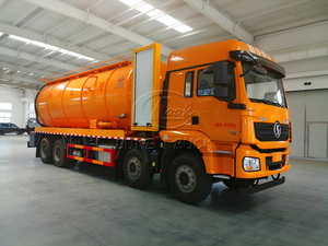 Camión Combinado de Succión por Chorro Shacman M3000 de 33m³, Bomba de Circulación de Agua con Motor Auxiliar para Lodos y Bomba de Alta Presión para Dragado - Product Image 3