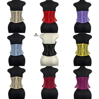 Corset sexy transparent personnalisable à 14 baleines collées, dos ouvert en maille, pour robe femme