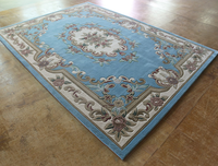 Intérieur doux jacquard européen tufté à la main tapis de laine
